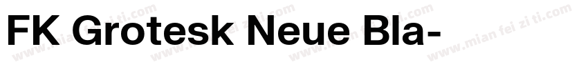 FK Grotesk Neue Bla字体转换